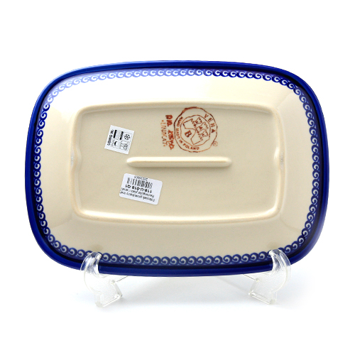 ポーランド陶器　長方形盛り皿・小