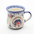 ポーランド食器 マグカップ 大 雪だるま VENA社 ポーリッシュポタリー Polish Pottery｜マグカップとプレート【VENA社製】【ポー