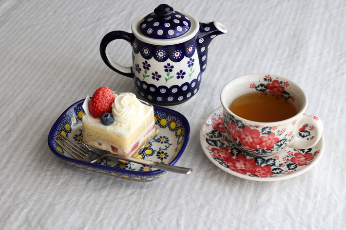 オリーブ皿・ポーリッシュポタリー(ポーランド食器)