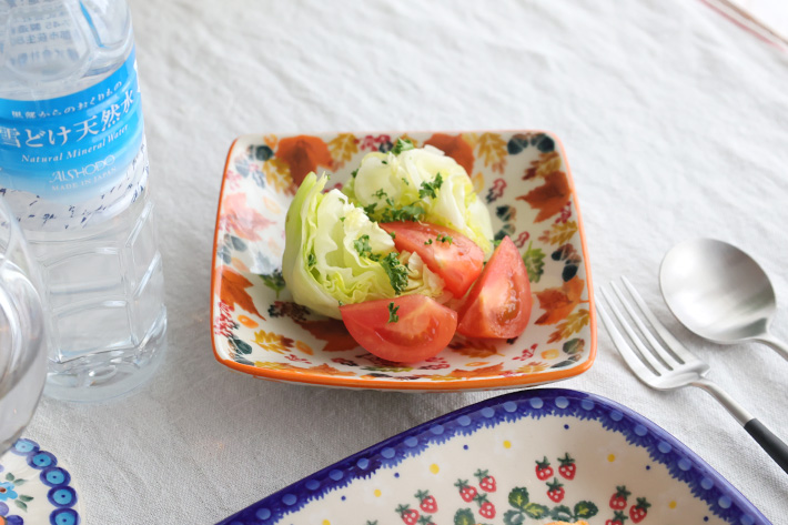 スクエアボウル・ポーリッシュポタリー(ポーランド食器)