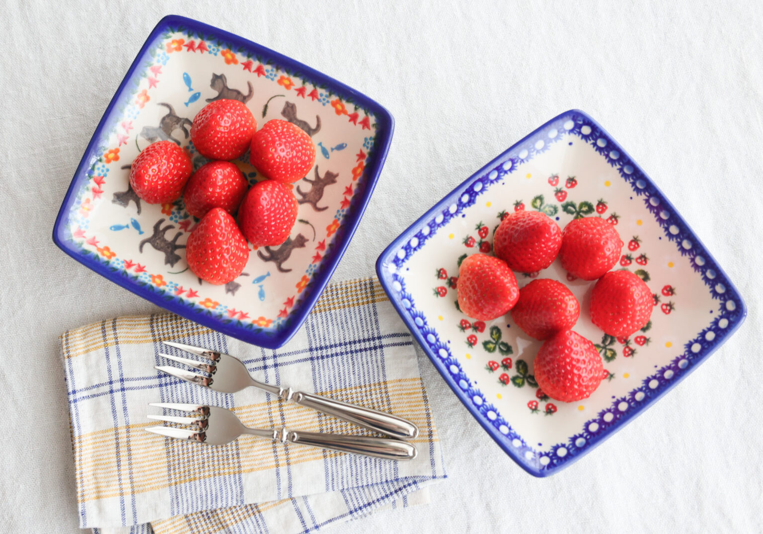 スクエアボウル・ポーリッシュポタリー(ポーランド食器)