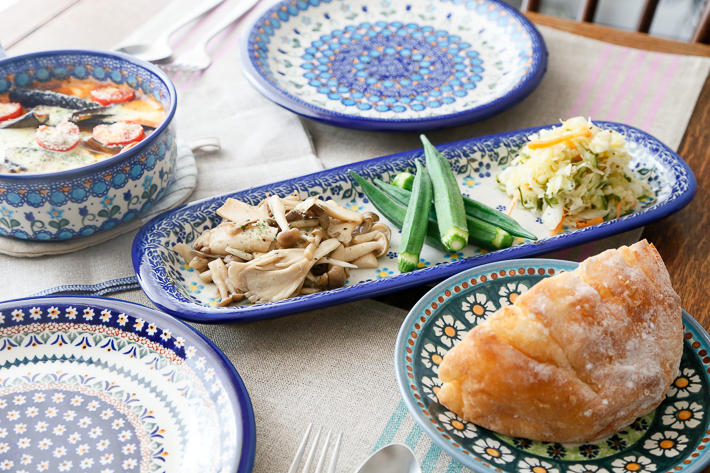 ポーリッシュポタリー ポーランド食器 ロングプレート ロング