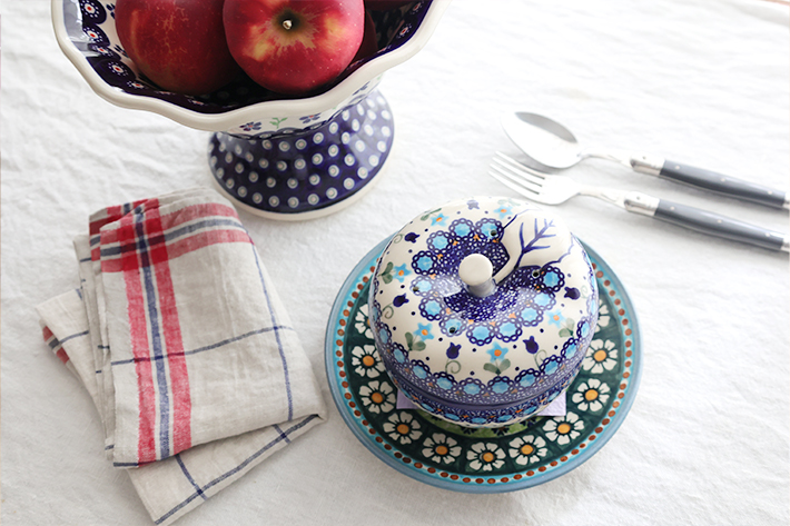 りんごポット・ポーリッシュポタリー(ポーランド食器)