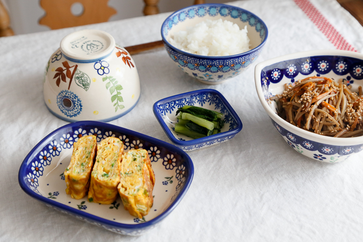 スクエアボウル・ポーリッシュポタリー(ポーランド食器)