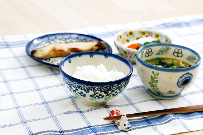 ご飯茶碗・ポーリッシュポタリー(ポーランド食器)