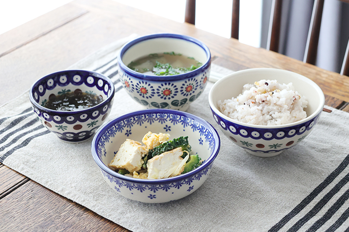 ご飯茶碗・ポーリッシュポタリー(ポーランド食器)