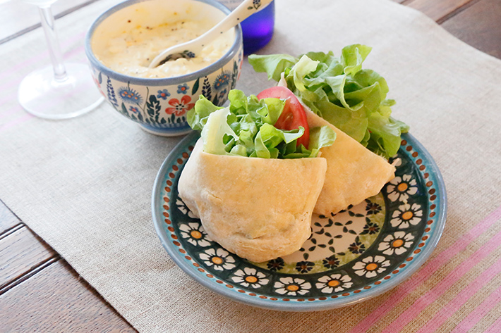 ポーランド陶器 平皿φ19cm