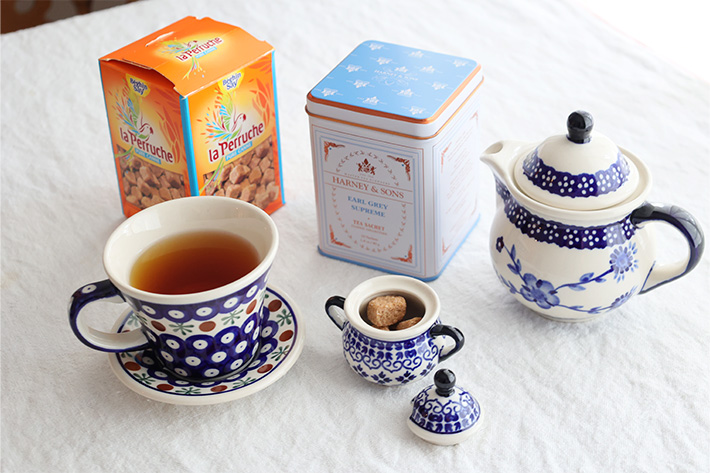 シュガーポット・ポーリッシュポタリー(ポーランド食器)