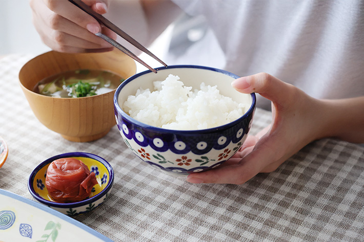 ポーリッシュポタリー　茶碗　2個 ご飯茶碗・小・ポーリッシュポタリー(ポーランド食器)
