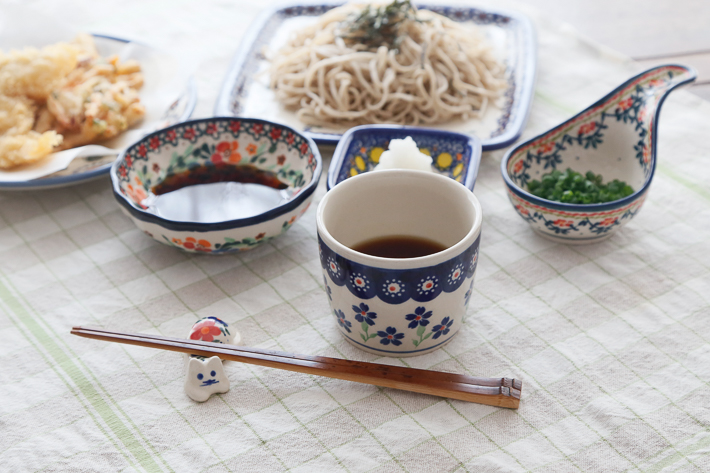 そば猪口・ポーリッシュポタリー(ポーランド食器)