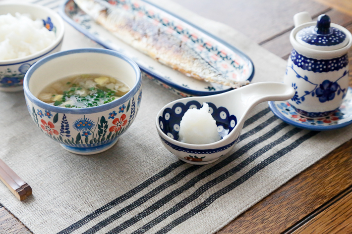 持ち手付き小鉢・ポーリッシュポタリー(ポーランド食器)