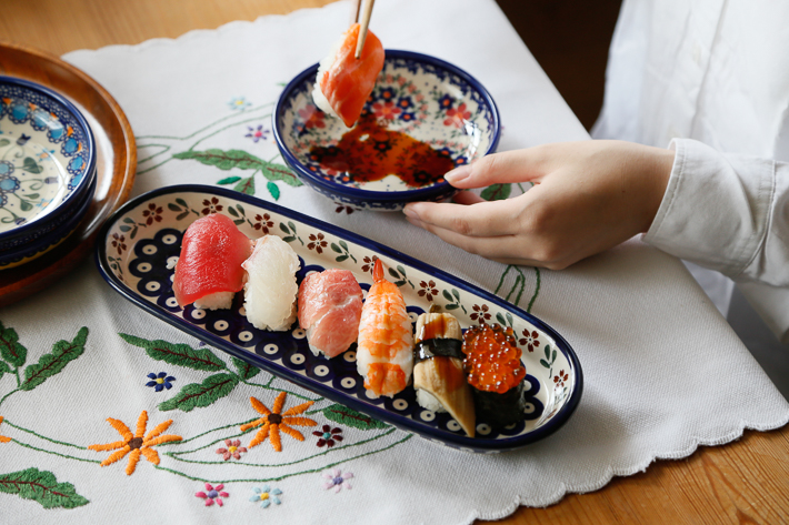 オーバルプレート・ポーリッシュポタリー(ポーランド食器)